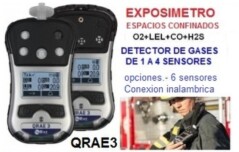 Exposimetro 4 gases con bomba trabajos en espacios confinados gimateg