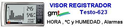 visor temp hum testo 623 gimateg