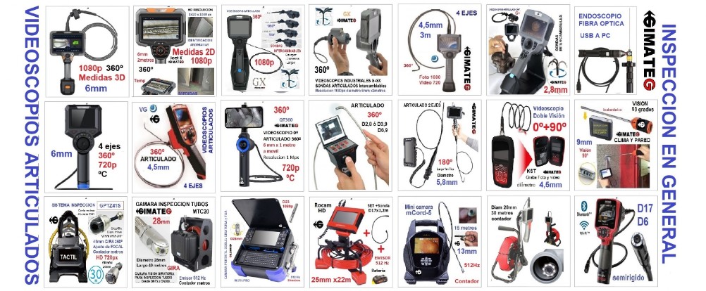 banner gama equipos inspeccion videoscopios y camaras gimateg