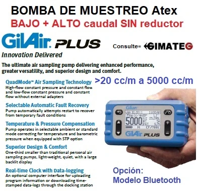 venta alquiler bomba muestreo GilAir plus gimateg