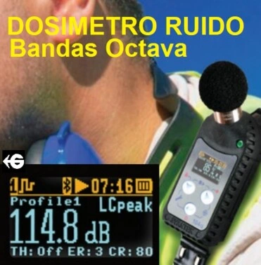 Dosimetro acustico SV104 BandasOctava venta alquiler gimateg