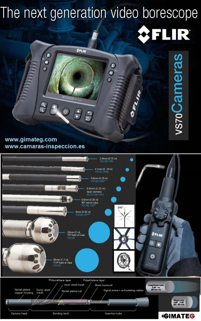 videoscopio flir VS70 con sondas intercambiables GIMATEG