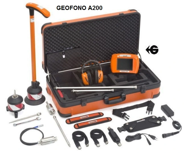 localizador fugas agua completo geofono a200 sewerin gimateg