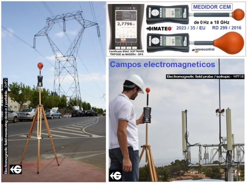 medidor CEM desde iman 0 Hz a alta freq 18 GHz Alquiler GimateG