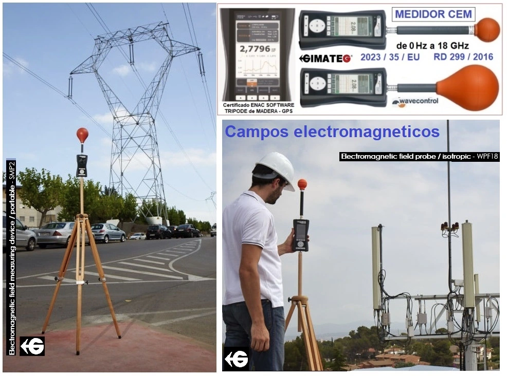 medidor CEM campos electromagneticos certificado enac alquiler gimateg