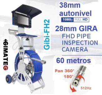 camara inspeccion tuberias cabeza giratoria robotizada gimateg