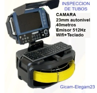 camara GiCam-FH1 inspeccion tuberias largo 30 metros gimateg