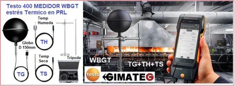 medidor WBGT estres termico testo 400 venta alquiler gimateg
