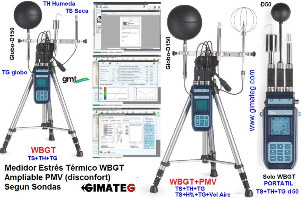 medidor solo estres WBGT base delta GimateG