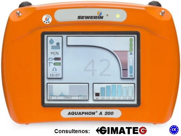 pantalla color tactil de geofono a200 sewerin gimateg