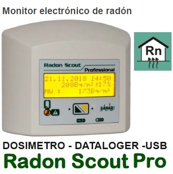 ir a monitor electronico dataloger radon scout pro sarad venta alquiler gimateg