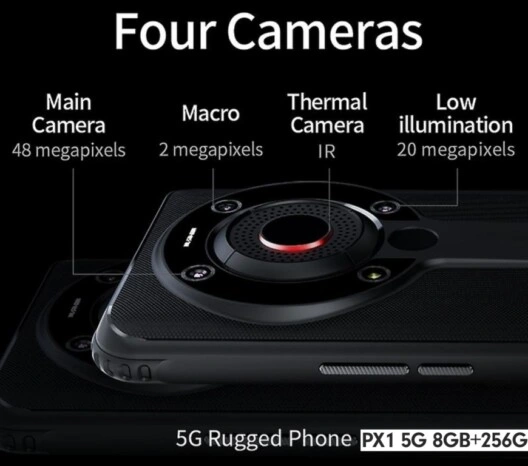 martphone 3 camaras y termografica vibrometro triaxial foto maquina VSHOOTER3IRHD GimateG