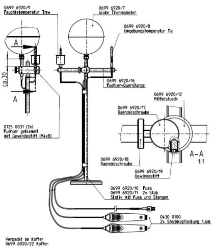 sondas estres WBGT testo 400 venta alquiler GimateG