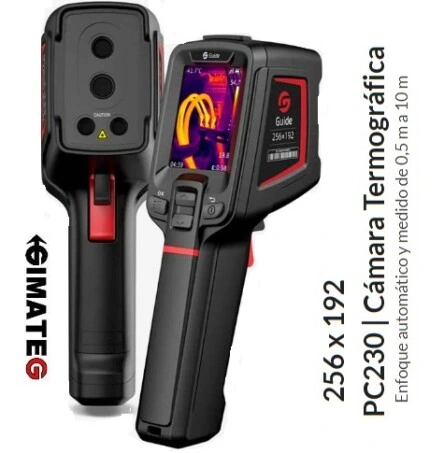 termografica ligera PC230 autofocus y alarma guide gimateg