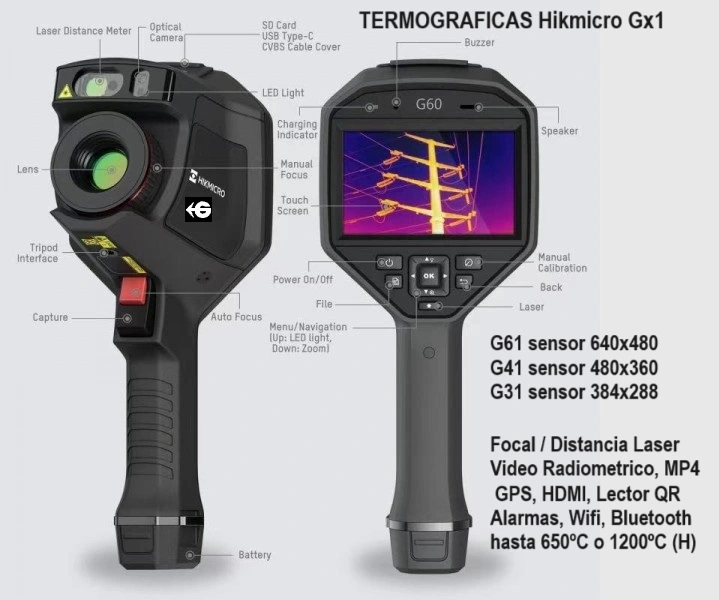 camaras termograficas pro HIKmicro G31 G41 y G61 gimateg