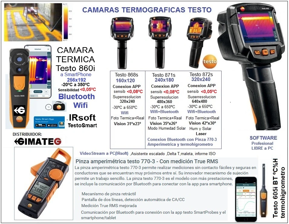 camaras termograficas compactas 650 grados testo GimateG
