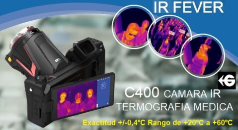 alquiler termografica alarma fiebre guide C400 gimateg