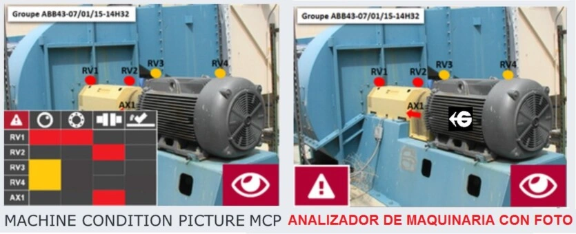 foto autodiagnostico vibración maquinas VShooter GimateG