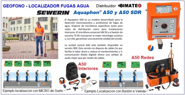 uso de geofono localizador fugas agua sewerin