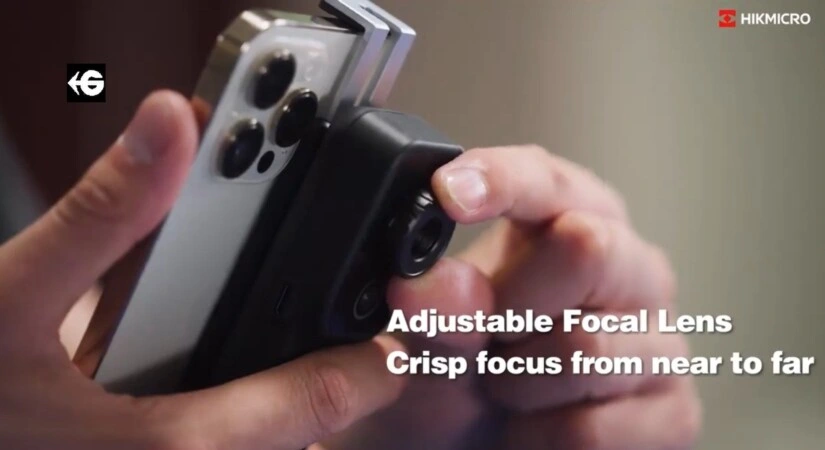 enfoque camara termografica USBC y Wifi HIKmicro miniX gimatec