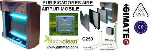 desinfeccion UVC aire en habitacion por fotocatalisis gimateg