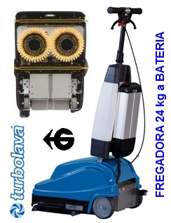 fregadora bateria 22 kg pro friega aspira turbolava gimateg