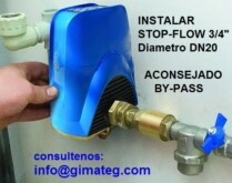 Montaje valvula DN20 anti fuga agua domestica STF gimateg