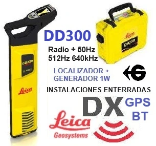 Localizar tubo metal y cable Leica dd230 gps y DA230 gimateg