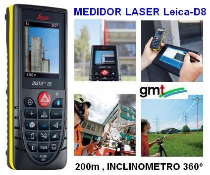 medidor laser distancia 200 metros leica D8 imagen gimateg
