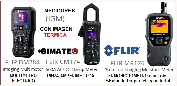 Instrumentos de medida con camara termografica FLIR gimateg