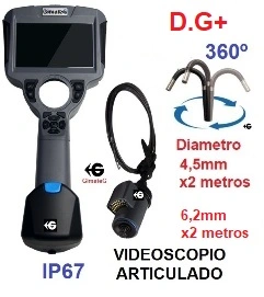 ir a videoscopio giratorio 4 ejes  4,5mm o 6,2mm Gicam-G GimateG