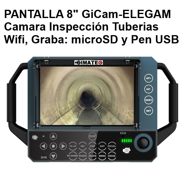 camara diametro 12 ó 14mm x 30 metros para tubos ForG GimateG