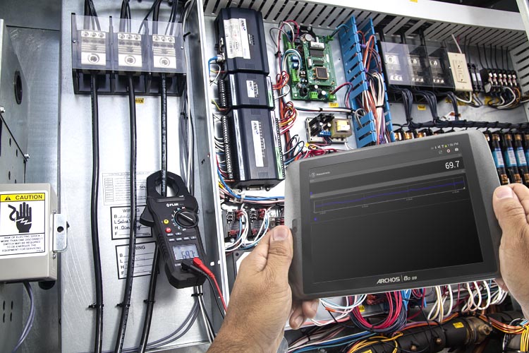 instrumentos flir con bluetooth data loger en tablet gimateg