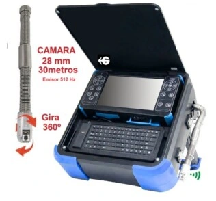 Camara tubos Diam 28 giratoria x30metros GiCam FH1 gimate