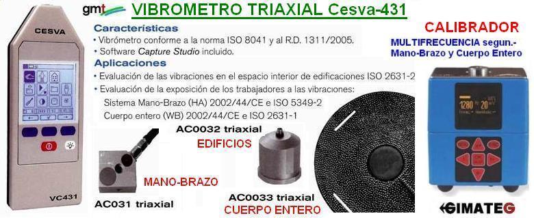 vibrometro venta alquiler cesva 431 gimateg