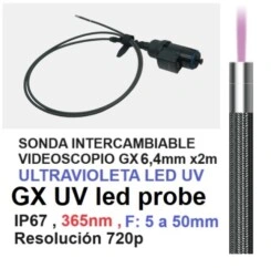 Videoscopio articulado luz UV ultravioleta DGX gimateg