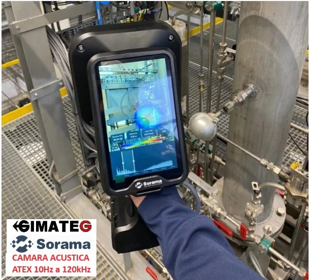 Camara acustica ATEX SORAMA CAM iV64ex maquinas fugas y edificios