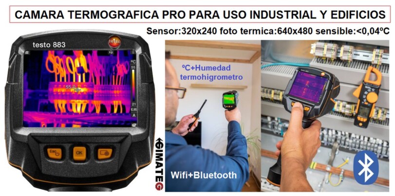 termografica testo 883 pra industria y edificios venta alquiler gimateg
