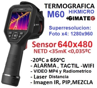 enlace a termografica hikmicro M60 gimateg