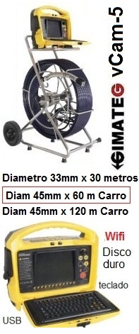 camara inspeccion tberias profesional 60 metros vcam gimateg